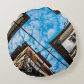 ザンジバルのストーンタウン上空 ラウンドクッション (裏面)