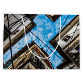 ザンジバルのストーンタウン上空 ラージペーパーバッグ (裏面)