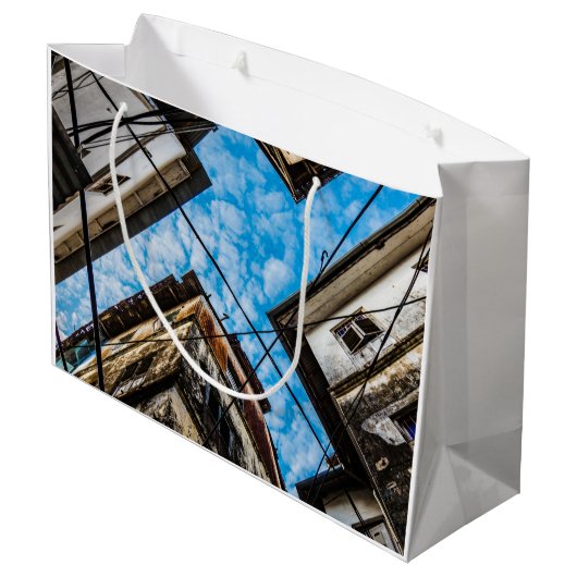 ザンジバルのストーンタウン上空 ラージペーパーバッグ (裏面アングル)