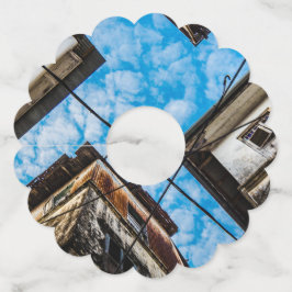 ザンジバルのストーンタウン上空 ワイングラスタグ