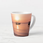 ザンジバルの夕日 カフェラテマグ (右アングル)
