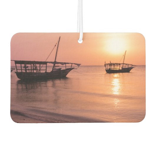 ザンジバルの夕日 カーエアーフレッシュナー (正面)