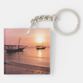 ザンジバルの夕日 キーホルダー (裏面)