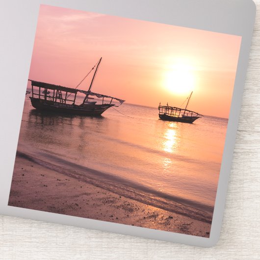 ザンジバルの夕日 シール (詳細)