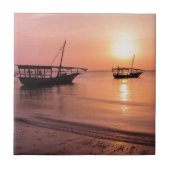 ザンジバルの夕日 タイル (正面)