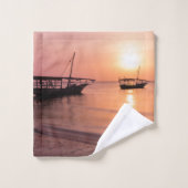 ザンジバルの夕日 バスタオルセット (ウォッシュタオル)