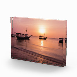 ザンジバルの夕日 フォトブロック