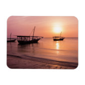 ザンジバルの夕日 マグネット (横)