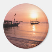 ザンジバルの夕日 マグネット (正面)