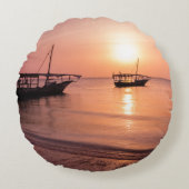 ザンジバルの夕日 ラウンドクッション (正面)