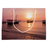 ザンジバルの夕日 ラージペーパーバッグ (正面)