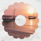 ザンジバルの夕日 ワイングラスタグ (裏面)