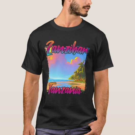 ザンジバルの夕日 Tシャツ (正面)