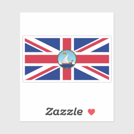 ザンジバルの英国公使の旗 シール (シート)