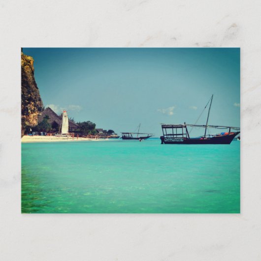 ザンジバルビーチ（アフリカ） ポストカード (正面)