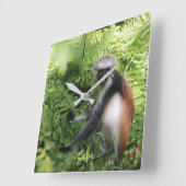 ザンジバル猿時計 スクエア壁時計 (傾斜)