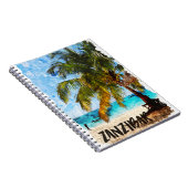 ザンジバル・アフリカ熱帯ビーチ旅行写真 ノートブック (右側)