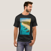 ザンジバル タンザニア イラスト 旅行 アート ヴィンテージ Tシャツ (正面フル)