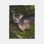 ザンジバル・ブルー・モンキー フリースブランケット (正面)