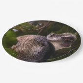 ザンジバル・ブルー・モンキー ペーパープレート (アングル)