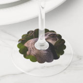 ザンジバル・ブルー・モンキー ワイングラスタグ (クローズアップ)