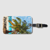 ザンジバーアフリカ熱帯ビーチ旅行 ラゲッジタグ (正面横)