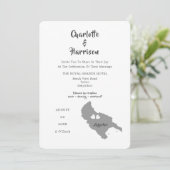 ザンテ結婚の写真招待状 招待状 (スタンド正面)