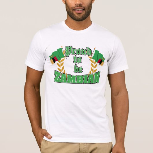 ザンビアがあること誇りを持った Tシャツ (正面)
