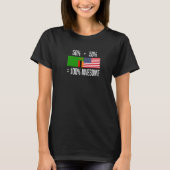 ザンビアのルーツ ザンビア ザンビア系アメリカ人 プレミアム Tシャツ (正面)