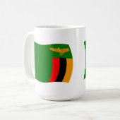 ザンビアの国旗マグ コーヒーマグカップ (正面左)