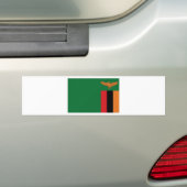 ザンビアの国旗 バンパーステッカー (車上)