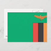 ザンビアの国旗 ポストカード (正面/裏面)