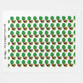 ザンビアの地図クリスチャンのベッドカバーのスロー フリースブランケット (正面(横))