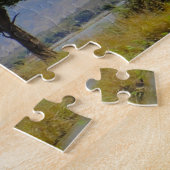 ザンビアの山と湖。 ジグソーパズル (側面)