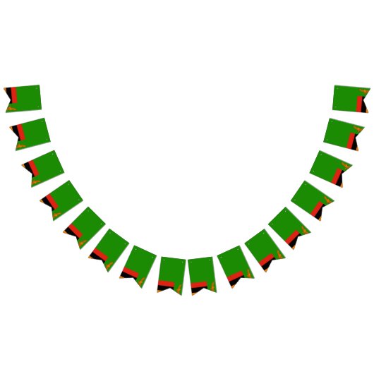 ザンビアの旗 バンティングフラッグ (全)