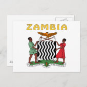 ザンビアの紋章 ポストカード (正面/裏面)