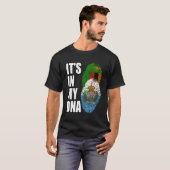 ザンビアクアンドサンマリネスミックス伝統Dnaフラグ Tシャツ (正面フル)