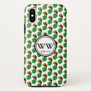 ザンビアモノグラム豊かな生活聖なる書物、 経典ジョン10:10 iPhone XSケース