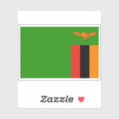 ザンビア共和国国旗 シール (シート)