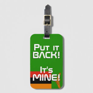 ザンビア国旗おもしろい国 ラゲッジタグ