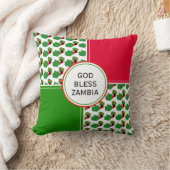 ザンビア国旗の愛国心を祝福感動的する クッション (ブランケット)