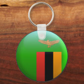 ザンビア国旗 キーホルダー (正面)