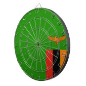 ザンビア国旗 ダーツボード (正面右)