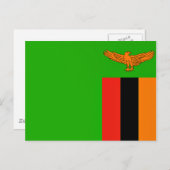 ザンビア国旗 ポストカード (正面/裏面)