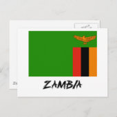 ザンビア国旗 ポストカード (正面/裏面)