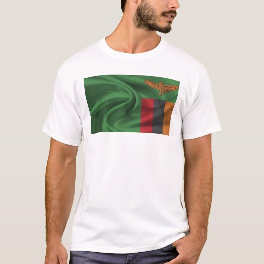 ザンビア国旗 Tシャツ (正面)