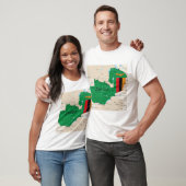 ザンビア地図 Tシャツ (ユニセックス)