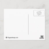 ザンビア多色旗はがき ポストカード (裏面)