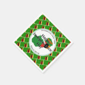 ザンビア独立祝のザンビア紙 スタンダードカクテルナプキン (角)