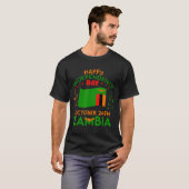 ザンビア独立61周年 ザンビア人の誇り ザンビア Tシャツ (正面フル)